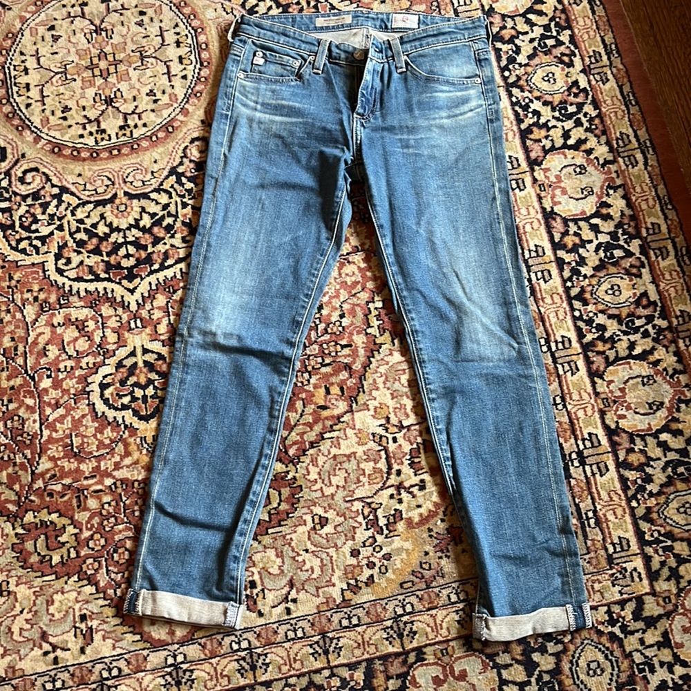 Adriano Goldschmied Low Rise The Stilt Roll-up Cigarette Roll-up jeans